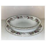 Platter and Oval Bowl, Regency Rose Creative Fine