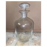 8 in. Glass Bottle With Stopper