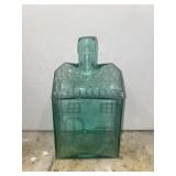 8 in. Green Glass Bottle