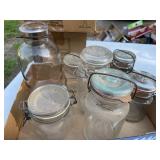 (7) Mason Jars W/Clamp Clos*