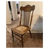 Wooden Spindle Back Dining/Accent Chair, Caned