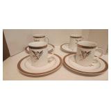(4) Cherub Cups & Saucers