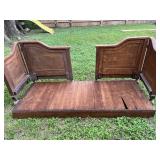 Antique Day Bed - Tiger Oak - VERY HEAVY