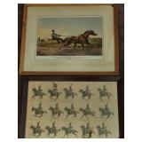 (2) Framed Equine Art