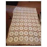 7x4.5 Foot Crochet Tablecloth