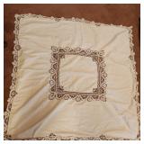 White Square Table Cloth
