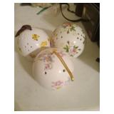 (3) Potpourri Porcelain Sphere