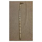 Brass Bird Topped Wooden Cane