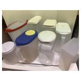 (8) Plastic Storage Containers