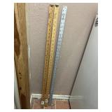 (2) Rulers (1) Metal Ruler 36 in