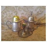 Vintage India Creamer & Sugar