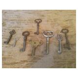 Assorted Very Old Skeleton Keys