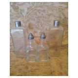 Vintage Salt & Pepper Glass Shakers & Bottles
