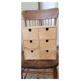 Homemade Wooden Storage Box w/6 Drawers