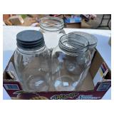 (4) Canning Jars Assorted Sizes
