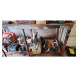 Work Bench w/Angle Iron w/Sq Pipe Legs