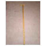 Wooden Hand Carve Cane 35 in
