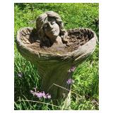 27in Concrete Bird Bath