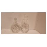 (2) Decorative Bottles