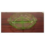 Vasoline Glass Candy Dish