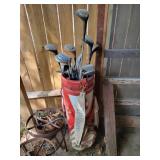 Golf Clubs and Bag