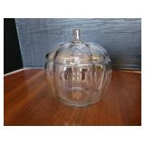 8in Glass Pumpkin Jar