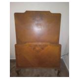 Victorian Wooden Twin Size Head Board & Foot Board