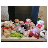 Large Assortment of Stuffed Animals