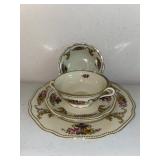 (4) Pcs. Schlaggenwald Embellished Floral China