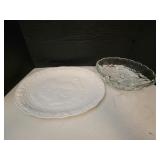 18in Thanksgiving Platter & Footed Fruit Bowl