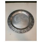 10.5in Pewter Plate