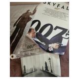 (3) Posters Including 007 & Skyfall