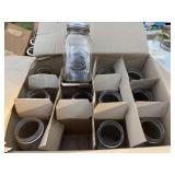 (12) Quart size canning jars