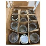 (12) pint size canning jars