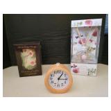 Wooden Alarm Clock, Nightlight & Diffuser