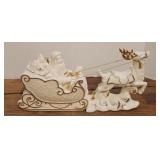 12" Mikasa Santa w/Sleigh