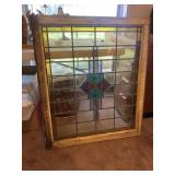 Glass Stained Window, 32 in. W x 37 in. H