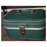 Vintage Blue Train Case