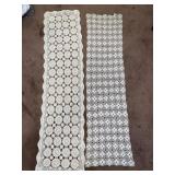 (2) Crotchet Table Runners