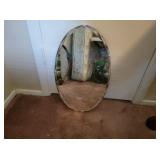 Beveled Oval Mirror