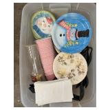 Assorted Disposable Party Supplies