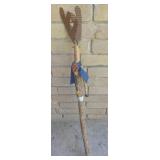 Deer Decor Wooden Cane 35 in