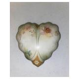 RS Covered Heart ShapedTrinket Jar Dish, Pink