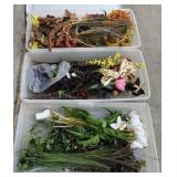 Autumn Decoration w/ (3) Totes & Lids