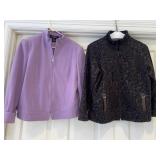 (2) Zip Up Jackets