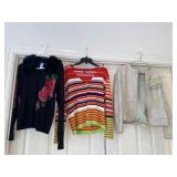 Colorful Sweater and Jacket, Medium & Larger