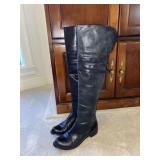 BCBG, Black Knee High Boots, 7.5