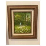 14x16 in. Framed Oil Painting on  Canvas