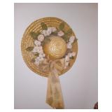 Straw Sombrero W / Flowers