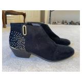 Material Girl Black Booties. Size 7.5
